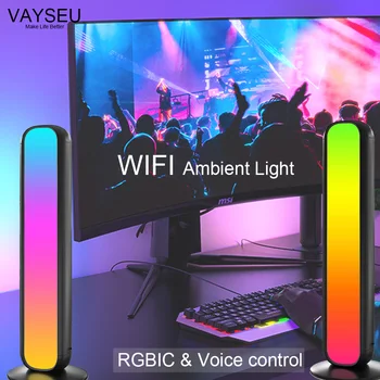 10 Вт Wi-Fi и Bluetooth Волшебный Цвет RGBCW Окружающий Светильник Wifi Декоративное Освещение USB Зарядка RGBIC LED Атмосферный Свет