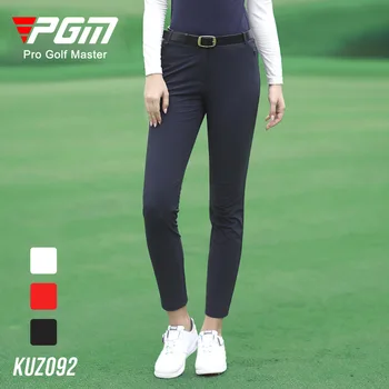Женские спортивные брюки для гольфа PGM Весна / Лето, удобные укороченные брюки зауженного кроя